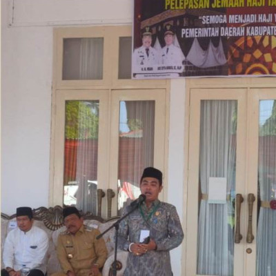 Bersama Bupati, Kakan Kemenag Bengkulu Utara Lepas Jamaah Haji