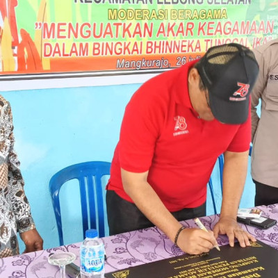 Kemenag Kabupaten Lebong Launching Kampung Moderasi Beragama