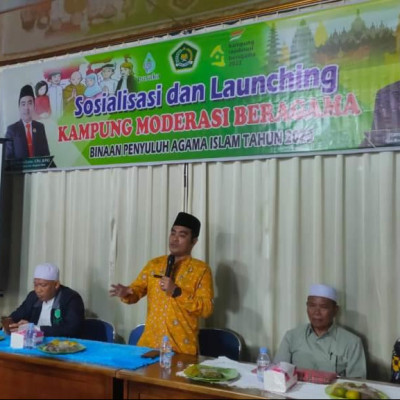 Usai Launching, Kemenag Bengkulu Utara Adakan Sosialisasi Kampung Moderasi Beragama