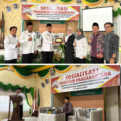 Tim Sosialisasi Pascasarjana UIN Fatmawati Sosialisasi PMB di Kemenag Kepahiang
