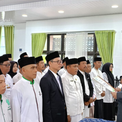 Kakanwil Kemenag Provinsi Bengkulu Mengukuhkan Pengurus BKM Kabupaten Kaur