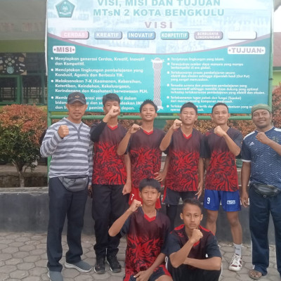 Tim Volly Putra MTsN 2 Kota Bengkulu Raih Juara 2