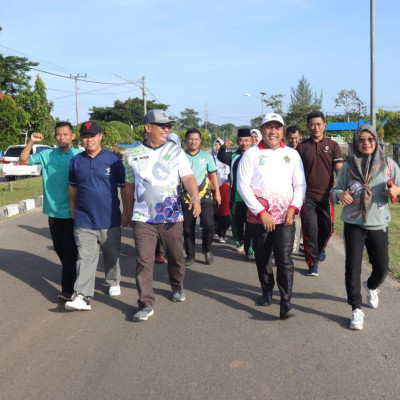 Jalan Sehat Pagi Jumat, Kakan Kemenag Kabupaten Kaur: Kita Dukung Program Germas