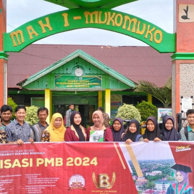Sosialisasi Penerimaan Mahasiswa Baru  UIN Fatmawati Sukarno Bengkulu di MAN 1 Mukomuko
