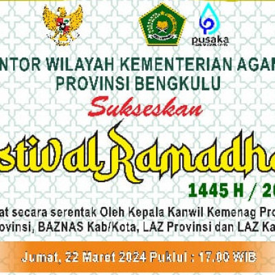 Sukseskan Festival Ramadan, Kanwil Kemenag Siap Salurkan 5.708 Sembako