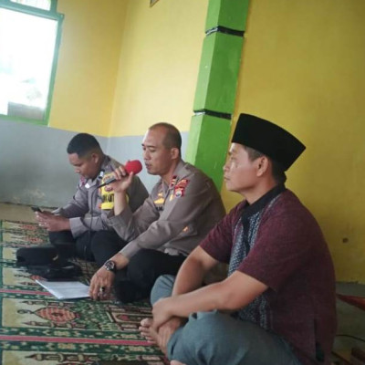 Bersinergi : Kapolsek Ajak Siswa MTS N 2 Rejang Lebong Tingkatkan Kedisiplinan di Bulan Ramadhan
