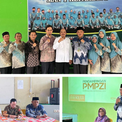 Tim ZI Kemenag Kepahiang Bersama Biro Ortala Setjen Kemenag RI  Laksanakan Pendampingan Zona Integritas Ke Madrasah