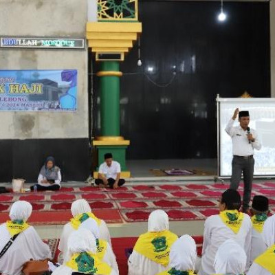 Calon Jamaah Haji Ikuti Bimbingan Manasik Haji Pamungkas Kabupaten Lebong Tahun 2024