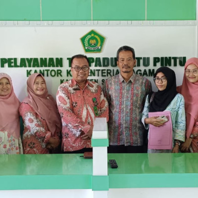 Tim Humas Kanwil Kemenag Provinsi Bengkulu Monitoring ke Kemenag Seluma