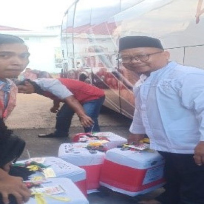 Jama’ah Haji Kecamatan Seluma Selatan  Berjumlah 10 Orang Diberangkatkan Ke Asrama Haji Bengkulu, Bersama Jama’ah Haji  Se-Kabupaten Seluma