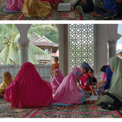 Penyuluh Agama Islam KUA Kecamatan Semidang Alas Melaksanakan Kegiatan Rutin di TPQ Binaannya.
