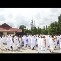 Perdalam wawasan CJH, Kemenag BU Lakukan Praktek Manasik Haji