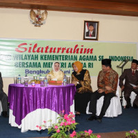 Silaturahmi Menag dengan Para Kakanwil di MTQN Bengkulu