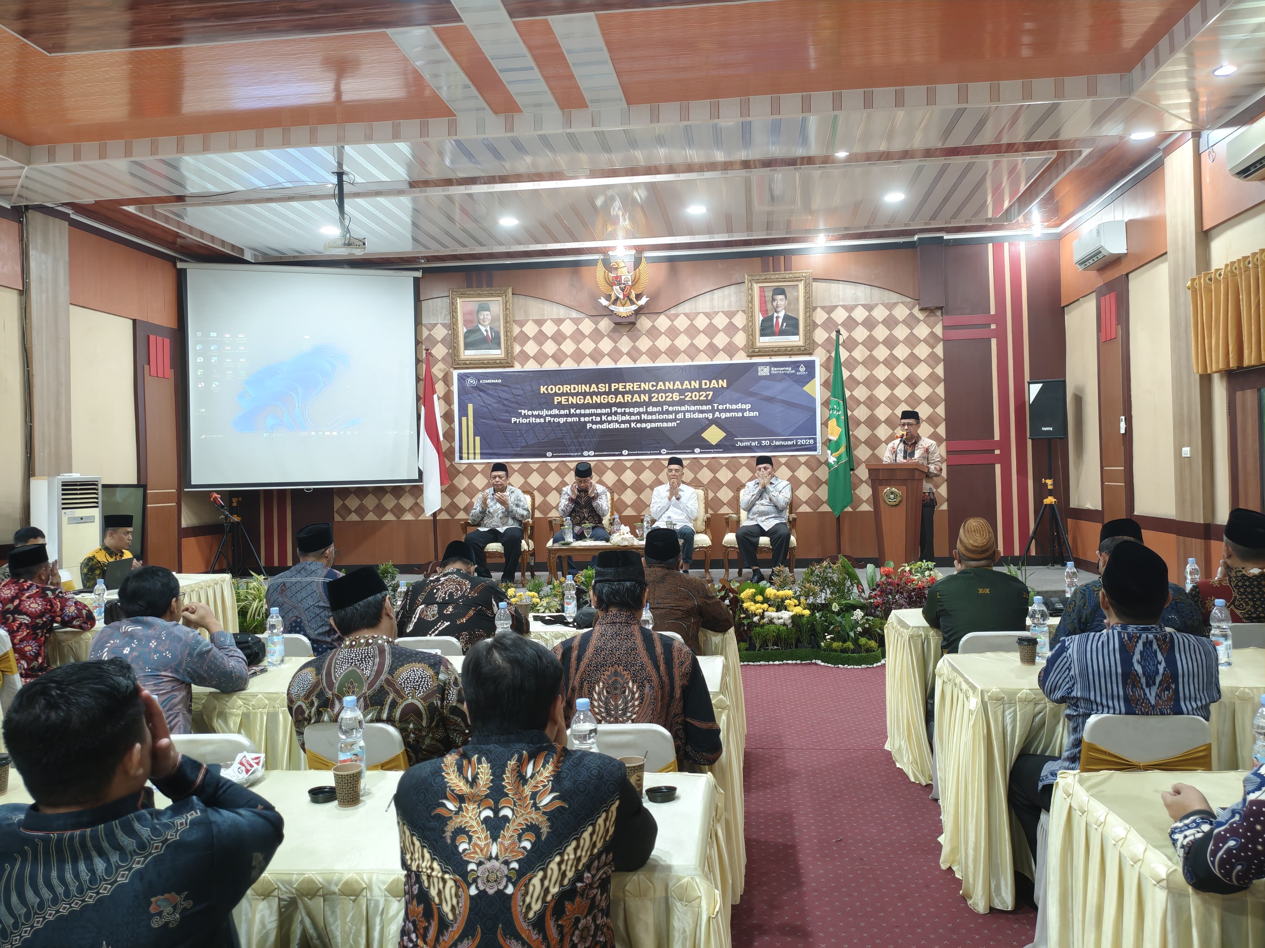 Koordinasi Perencanaan dan Penganggaran 2026 - 2027, Kakanwil: Anggaran Harus Memberi Dampak Nyata bagi Umat