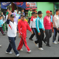 Jalan Santai Dalam Rangka HAB di BS Berlangsung Meriah