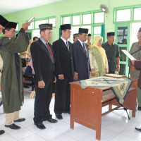 Ka.Kemenag BS Lantik Empat Kepala Madrasah 