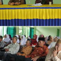 Kemenag BS Bagikan Seragam dan Buku Panduan Ibadah Haji 