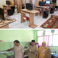 Kepala Kemenag Benteng Tinjau Fasilitas Laboratorium Komputer Dan Perpustakaan MA Nurul Huda Taba Penanjung