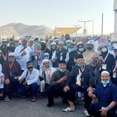  Laksanakan Haji Tamattu, JCH Kloter 7 Padang Bayar Dam Nusuk