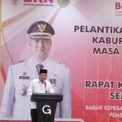 Kepala KUA Talang Empat Pimpin Doa Pelantikan KORPRI Bengkulu Tengah 2023