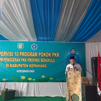 Penyuluh Agama KUA Kec. Kabawetan Pimpin Do'a Kegiatan supervisi Tim PPK Provinsi Bengkulu