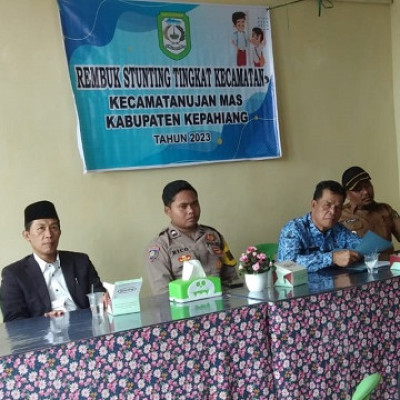 Rembuk Stunting Tingkat Kecamatan Ujan Mas, Kepala KUA diundang Menjadi Narasumber