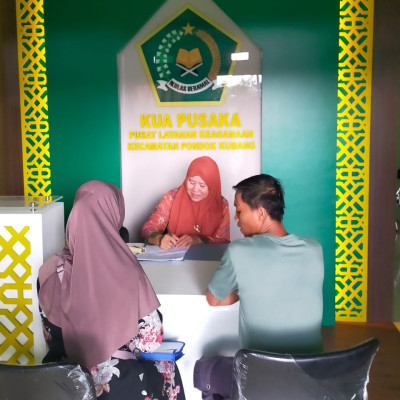 Optimalisasi Layanan, KUA Pondok Kubang Layani dengan 5S