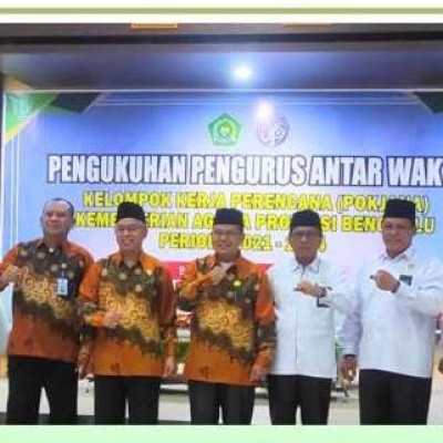 Kakan Kemenag Kota Bengkulu Hadiri Pengukuhan Pokjana Provinsi