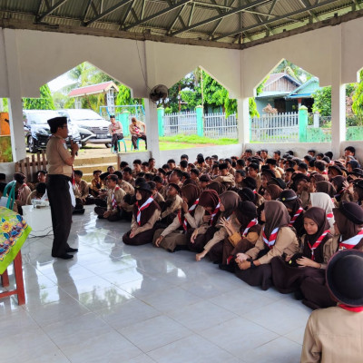 Tutup Kegiatan Akhir Semester 1, MTsN 1 Seluma Sukses Gelar Pramuka Blok