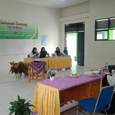 Tim Penilai Kantor Kemenag Lebong Laksanakan Penilaian Kinerja Kepala Madrasah (PKKM) Tahun Ajaran 2023/2024.