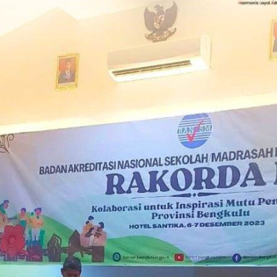 Kakan Kemenag Hadiri Rakorda Tahap II Tahun 2023 Bersama BAN Sekolah/Madrasah Provinsi Bengkulu