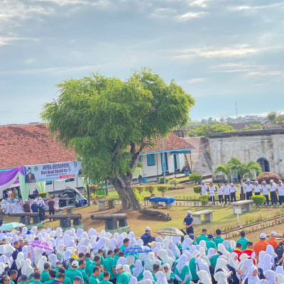 Keluarga Besar Kemenag Kota Bengkulu Ikuti Apel Akbar Peringatan HAB ke-78