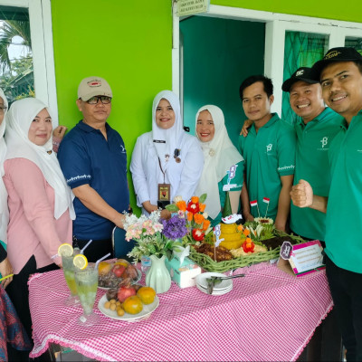 Meriahkan HAB Kemenag ke-78, KUA Lubuk Sandi Mengikuti Lomba Kreasi Nasi Tumpeng