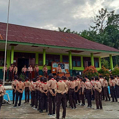 Gudep UBK-HTS Pangkalan MTs N 2 Seluma Menggelar Lomba Tingkat 1