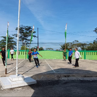 Persiapan Lomba HAB ke-78 Tingkat Provinsi Bengkulu, Tim Volley Ball Putra/Putri Lakukan Latihan