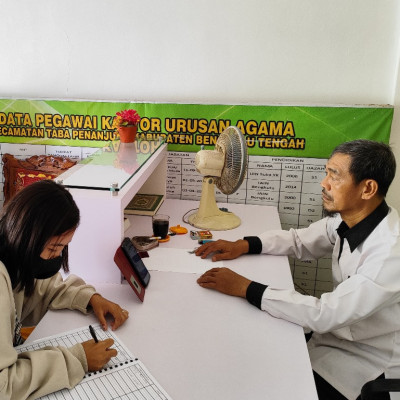 KUA Taba Penanjung Bengkulu Tengah Sepenuh Hati Melayani Ummat