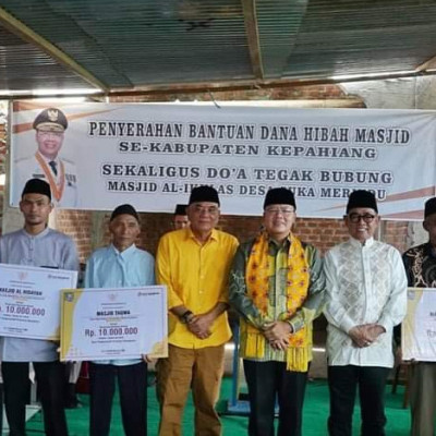 Kepala KUA Kepahiang Hadiri KegiatanPenyerahan Dana Hibah Masjid Se-Kabupaten Kepahiang