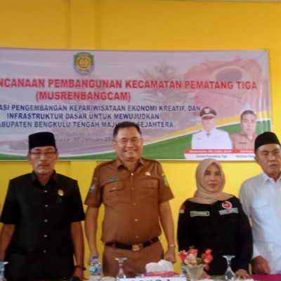 Hadiri Acara Musrembangcam, KUA Kec. Pematang Tiga Berbagi Program Keagamaan