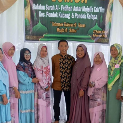 PAI KUA Pondok Kelapa Dampingi Peserta Lomba Hafalan Surah Al Fatihah antar Majelis Taklim