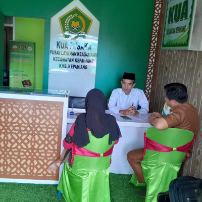 Sambangi KUA Kepahiang, Perangkat Desa Kampung Bogor Konsultasi Wali nikah