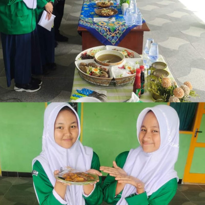 Project Final P5P2RA Kelas VII MTsN 01 Kepahiang Sajikan Masakan Nusantara