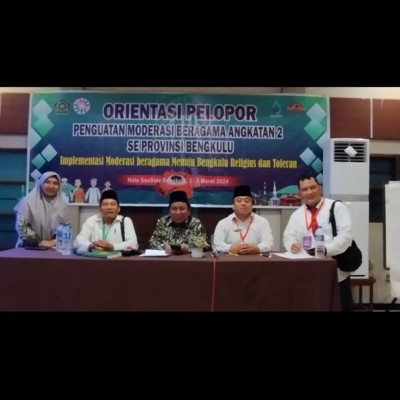 Penghulu KUA Tebat Karai Ikuti Kegiatan Orientasi Pelopor Penguatan Moderasi Beragama Provinsi Bengkulu