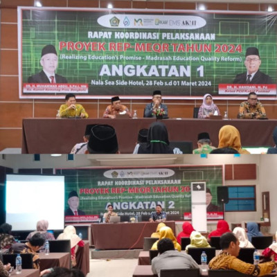 Kemenag Kepahiang Ikuti Rapat Koordinasi Proyek (REP-MEQR) Provicial Coordinating Unit (PCU) Bengkulu