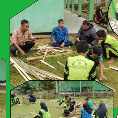 MTsN 3 Kepahiang Bahu Membahu Perindah Taman Madrasah