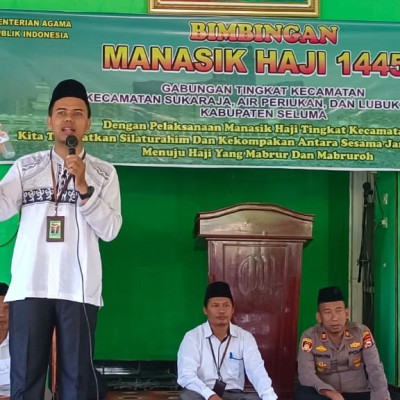 Wakil Bupati Seluma Ikuti Manasik Haji Di KUA Sukaraja