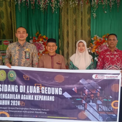 KUA Ujan Mas Melaksanakan Sidang Di Luar Gedung Pengadilan Agama Kepahiang