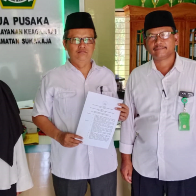KUA Kecamatan Sukaraja Membentuk Tim Pencegahan Konflik Sosial Berdimensi Keagamaan Islam Tingkat Kecamatan