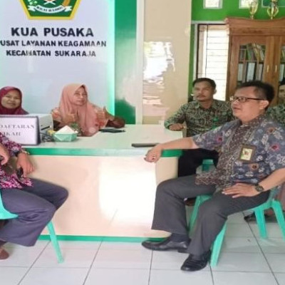 Kunjungan Kasi Bimas Islam Kantor Kemenag Kabuparen Seluma Ke KUA Kecamatan Sukaraja