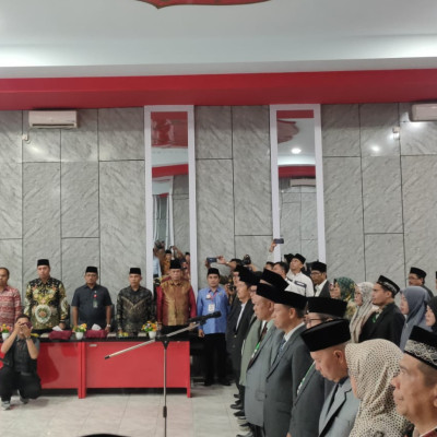 Kakan Kemenag Bengkulu Utara Hadiri Pelantikan Panitera dan Dewan Hakim MTQ Provinsi Bengkulu