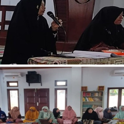 Penyuluh Agama Islam KUA Kecamatan Sukaraja Mengisi Pengajian Permata di Desa Cahaya Negeri
